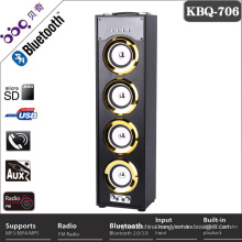 Model number KBQ-706 horn 4inch wood material led bluetooth speaker